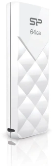 Флеш Диск Silicon Power 64GB Ultima U03 SP064GBUF2U03V1W USB2.0 белый - купить недорого с доставкой в интернет-магазине