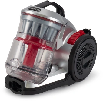 Пылесос Hyundai HYV-C2950 2400Вт серебристый/красный - купить недорого с доставкой в интернет-магазине