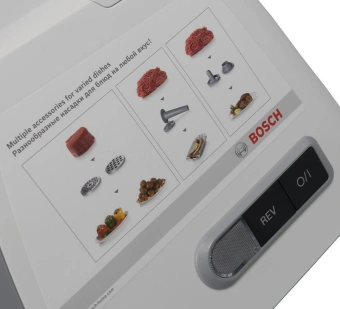 Мясорубка Bosch ProPower MFW45020 1600Вт белый/серый - купить недорого с доставкой в интернет-магазине