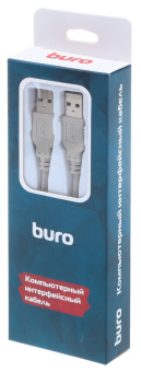 Кабель Buro USB A(m) USB A(m) 1.8м (BHP RET USB_AM18) серый (блистер) - купить недорого с доставкой в интернет-магазине