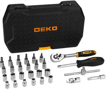 Набор инструментов Deko TZ29 29 предметов (жесткий кейс) - купить недорого с доставкой в интернет-магазине