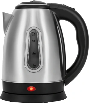 Чайник электрический Vitek VT-WK1085 1.8л. 1700Вт черный/серебристый корпус: металл - купить недорого с доставкой в интернет-магазине