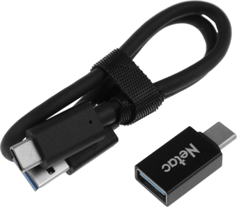 Накопитель SSD Netac USB-C 250GB NT01ZSLIM-250G-32BK Z Slim 1.8" черный - купить недорого с доставкой в интернет-магазине