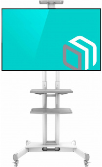 Подставка для телевизора Onkron TS1552 белый 40"-70" макс.60.5кг напольный мобильный - купить недорого с доставкой в интернет-магазине