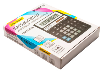 Калькулятор настольный Silwerhof SH-888X-14 черный 14-разр. - купить недорого с доставкой в интернет-магазине