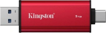 Накопитель SSD Kingston USB3.2 Gen2 1TB SPSD/1TB красный - купить недорого с доставкой в интернет-магазине
