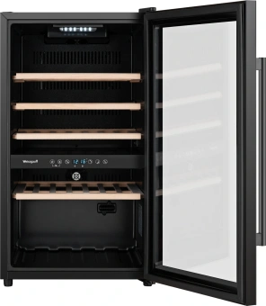 Винный шкаф Weissgauff WWC-49 DB DualZone 1-нокамерн. черный - купить недорого с доставкой в интернет-магазине
