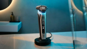 Бритва роторная Philips S9974/35 реж.эл.:3 питан.:аккум. серый - купить недорого с доставкой в интернет-магазине