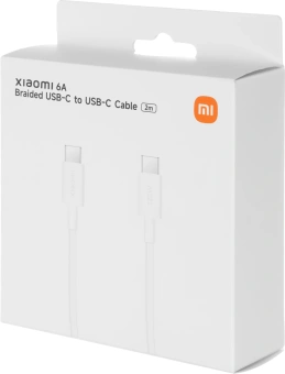 Кабель Xiaomi BHR087AGL USB Type-C (m)-USB Type-C (m) 2м белый коробка - купить недорого с доставкой в интернет-магазине