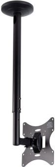 Кронштейн для телевизора Arm Media LCD-1000 черный 10"-37" макс.30кг потолочный поворот и наклон - купить недорого с доставкой в интернет-магазине
