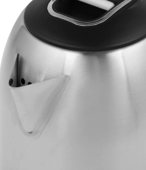 Чайник электрический Supra KES-1824 1.8л. 1500Вт серебристый/черный корпус: металл/пластик - купить недорого с доставкой в интернет-магазине