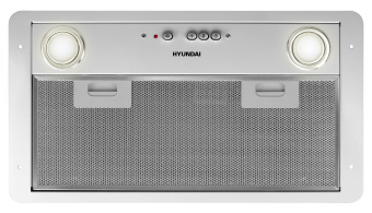 Вытяжка встраиваемая Hyundai HBB 6035 W белый управление: кнопочное (1 мотор) - купить недорого с доставкой в интернет-магазине