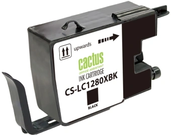 Картридж струйный Cactus CS-LC1280XBK черный (62мл) для Brother MFC-J6510/6910DW с чипом - купить недорого с доставкой в интернет-магазине