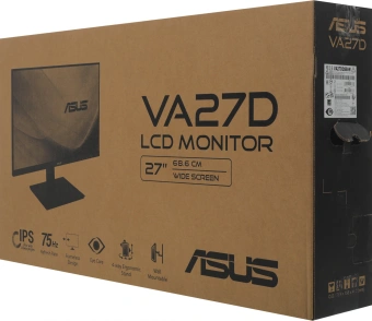 Монитор Asus 27" VA27DQSB-W белый IPS LED 16:9 HDMI M/M матовая HAS Piv 250cd 178гр/178гр 1920x1080 75Hz FreeSync VGA DP FHD USB 6.8кг - купить недорого с доставкой в интернет-магазине