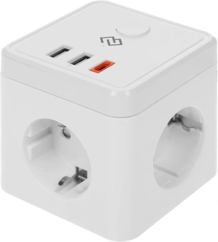 Умная розетка Digma DiPlug Cube 1 EU Wi-Fi белый (DPC13S) - купить недорого с доставкой в интернет-магазине