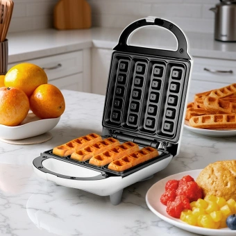 Вафельница Kitfort КТ-1641 460Вт белый - купить недорого с доставкой в интернет-магазине