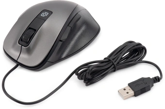 Мышь Оклик 504M черный/серый оптическая 3600dpi silent USB 6but (2004741) - купить недорого с доставкой в интернет-магазине