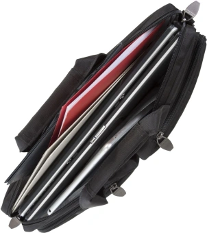 Сумка для ноутбука 16" Riva 8530 черный полиэстер (8530 BLACK) - купить недорого с доставкой в интернет-магазине