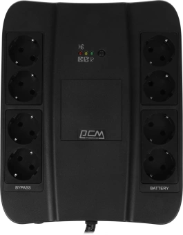Источник бесперебойного питания Powercom Spider SPD-650N 390Вт 650ВА черный - купить недорого с доставкой в интернет-магазине