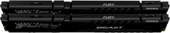 Память DDR5 64GB 5600MHz Kingston KF556C40BB-64 Fury Beast Black RTL Gaming PC5-44800 CL40 DIMM UDIMM 288-pin 1.25В dual rank с радиатором Ret - купить недорого с доставкой в интернет-магазине