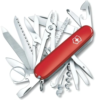 Нож перочинный Victorinox SwissChamp (1.6795.LB1) 91мм 33функц. красный блистер - купить недорого с доставкой в интернет-магазине