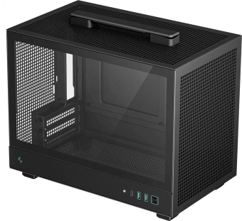 Корпус Deepcool CH160 черный без БП miniITX 7x120mm 1xUSB3.0 audio bott PSU - купить недорого с доставкой в интернет-магазине