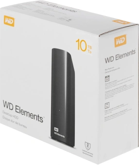 Жесткий диск WD USB3.0 10TB WDBWLG0100HBK-EESN Elements Desktop 3.5" черный - купить недорого с доставкой в интернет-магазине
