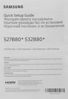 Монитор Samsung 27" ViewFinity S27B800PXIXCI черный IPS LED 16:9 HDMI полуматовая HAS Piv 350cd 178гр/178гр 3840x2160 60Hz DP 4K USB 6.7кг - купить недорого с доставкой в интернет-магазине