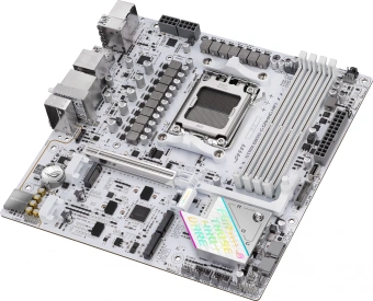 Материнская плата Asus ROG STRIX B850-G GAMING WIFI SocketAM5 AMD B850 4xDDR5 mATX AC`97 8ch(7.1) 2.5Gg RAID+HDMI+DP - купить недорого с доставкой в интернет-магазине