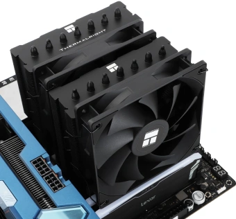 Устройство охлаждения(кулер) Thermalright Phantom Spirit 120 SE Soc-AM5/AM4/1200/1700/1851 черный 4-pin 25.6dB Al+Cu 765gr Ret (PS120-SE-BL) - купить недорого с доставкой в интернет-магазине