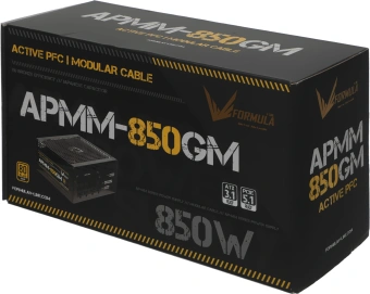 Блок питания Formula ATX 850W APMM-850GM Gen.5 80+ gold (20+4pin) APFC 120mm fan 8xSATA Cab Manag RTL - купить недорого с доставкой в интернет-магазине