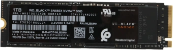 Накопитель SSD WD PCIe 4.0 x4 1TB WDS100T2X0E Black SN850X M.2 2280 - купить недорого с доставкой в интернет-магазине