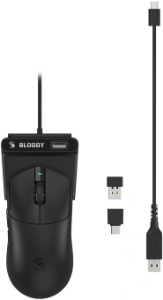 Мышь A4Tech Bloody R77 Ultra Dock черный оптическая 20000dpi беспров. USB 5but - купить недорого с доставкой в интернет-магазине
