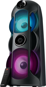 Колонка порт. Sven AC PS-720 черный 80W 1.0 BT/3.5Jack 10м 4400mAh (АС PS-720) - купить недорого с доставкой в интернет-магазине