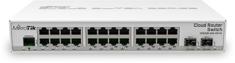 Коммутатор MikroTik CRS326-24G-2S+IN 24G 2SFP+ управляемый - купить недорого с доставкой в интернет-магазине