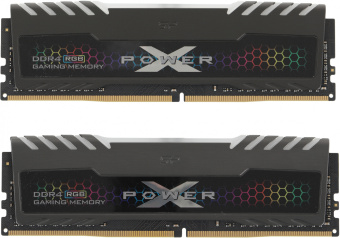 Память DDR4 2x8GB 3600MHz Silicon Power SP016GXLZU360BDB Xpower Turbine RGB RTL Gaming PC4-28800 CL18 DIMM 288-pin 1.35В kit single rank с радиатором Ret - купить недорого с доставкой в интернет-магазине