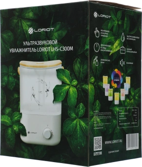 Увлажнитель воздуха Loriot Light 25Вт (ультразвуковой) белый/серый - купить недорого с доставкой в интернет-магазине