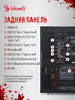 ПК Bloody BD-PC CZ79C3 MT i7 13700F (2.1) 32Gb SSD1Tb RTX4070Ti Super 16Gb Windows 11 Home 64 GbitEth 850W черный (RUS) (2086015) - купить недорого с доставкой в интернет-магазине
