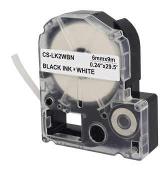Картридж ленточный Cactus CS-LK2WBN LK-2WBN черный на белом 6x9 для Epson LW300/LW400/LW700/LW600P/LW1000P/K400/Z700/Z900 - купить недорого с доставкой в интернет-магазине