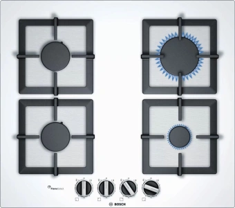 Газовая варочная поверхность Bosch Serie 6 PPP6A2B20O белый - купить недорого с доставкой в интернет-магазине