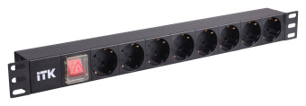 Блок распределения питания ITK PH12-8D1 гор.размещ. 8xSchuko базовые 16A Schuko 2м - купить недорого с доставкой в интернет-магазине