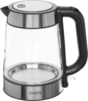 Чайник электрический Candy CK-303 1.8л. 2200Вт графит корпус: стекло/пластик (FM04X0D00RU) - купить недорого с доставкой в интернет-магазине