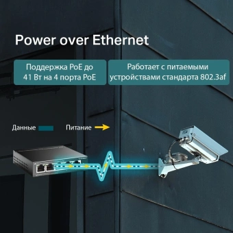 Коммутатор TP-Link TL-SF1005LP (L2) 5x100Мбит/с 4PoE 41W неуправляемый - купить недорого с доставкой в интернет-магазине