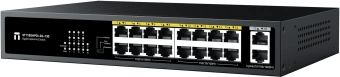 Коммутатор Netis ST118GHPDI-2G-130 16x100Мбит/с 2x1Гбит/с 16PoE 130W неуправляемый - купить недорого с доставкой в интернет-магазине