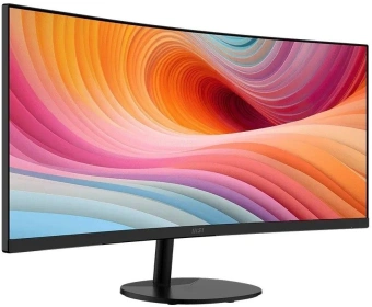 Монитор MSI 34" Pro MP341CQ E12 черный VA LED 21:9 HDMI M/M матовая 300cd 178гр/178гр 3440x1440 120Hz DP 2K 7.1кг - купить недорого с доставкой в интернет-магазине