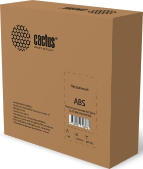 Пластик для принтера 3D Cactus CS-3D-ABS-1KG-NATURA ABS d1.75мм 1кг L380м 1цв. - купить недорого с доставкой в интернет-магазине
