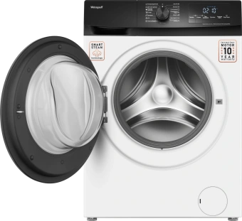 Стиральная машина Weissgauff WM 4947 DC Inverter Steam класс: A+++ загр.фронтальная макс.:7кг белый инвертор - купить недорого с доставкой в интернет-магазине