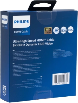 Кабель аудио-видео Philips 8K 60 Гц Ultra HD HDMI (m)/HDMI (m) 3м. позолоч.конт. серый (SWV7130C/56) - купить недорого с доставкой в интернет-магазине