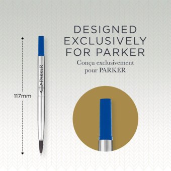 Стержень роллер Parker Quink Z01 (CW1950322) F 0.5мм синие чернила блистер - купить недорого с доставкой в интернет-магазине