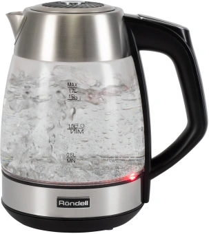 Чайник электрический Rondell RDE-1004 1.7л. 2200Вт корпус: стекло/металл - цена, купить или заказать с доставкой в интернет-магазине Чайник электрический Rondell RDE-1004 1.7л. 2200Вт корпус: стекло/металл - купить недорого с доставкой в интернет-магазине